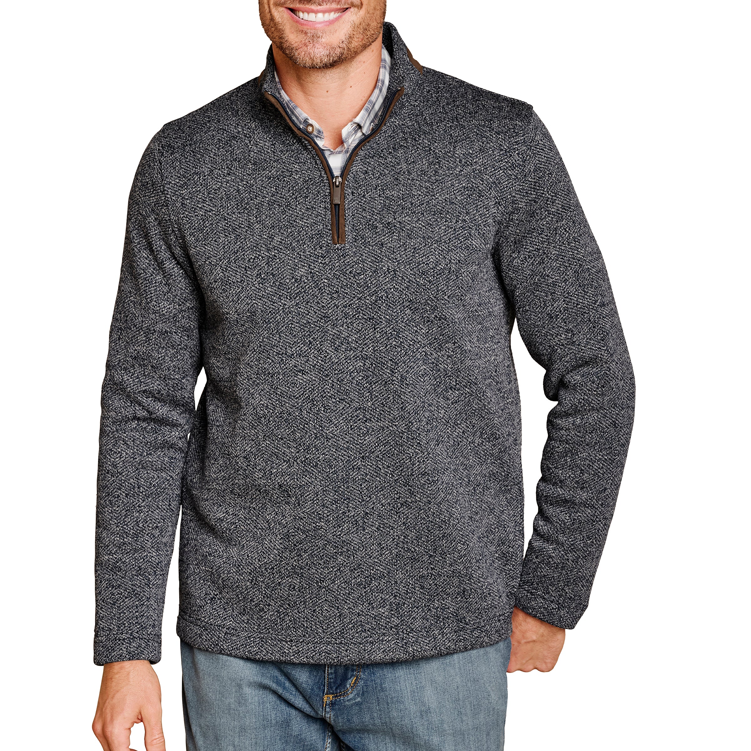 Marbled Quarter Zip