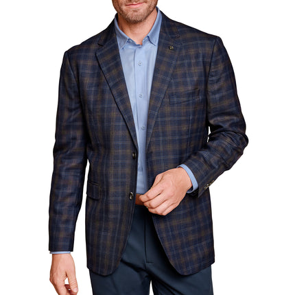 Navy Plaid Blazer