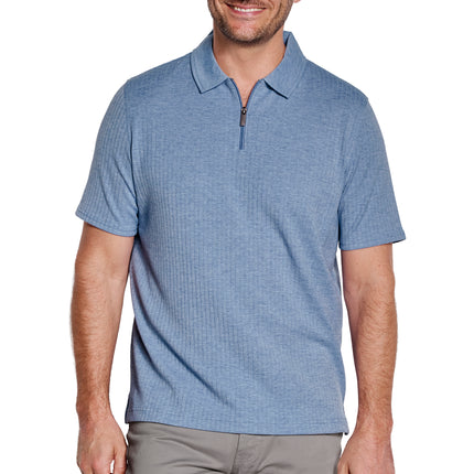 Finn Ribbed Zip Polo