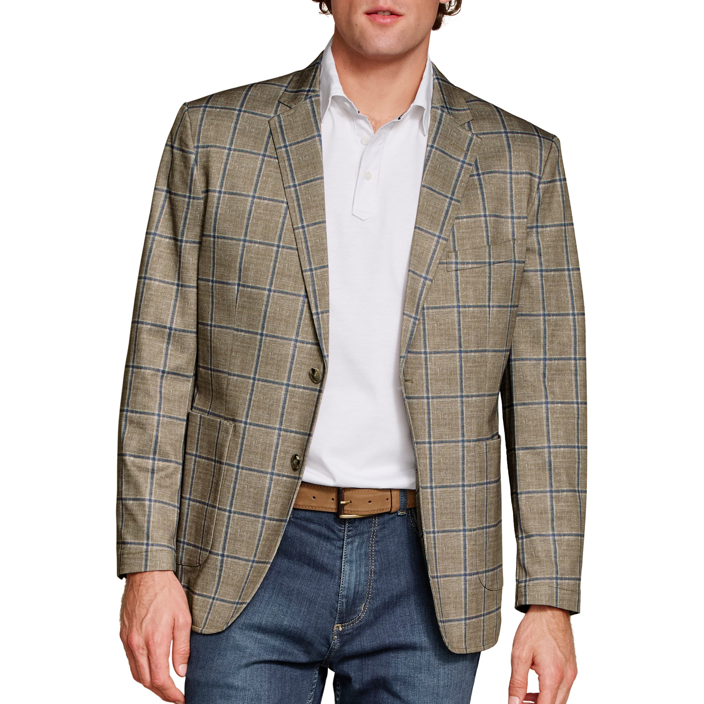 Beige Pinnacle Knit Blazer