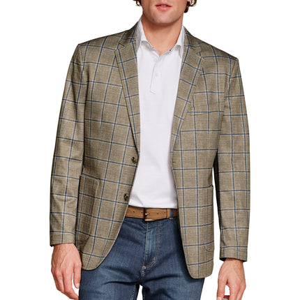 Beige Pinnacle Knit Blazer