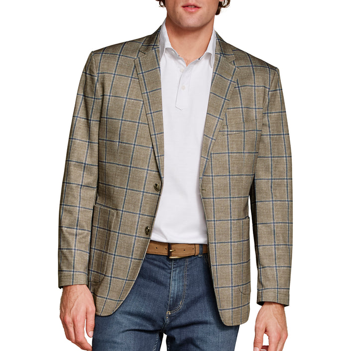 Beige Pinnacle Knit Blazer