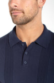 Navy Knit Polo