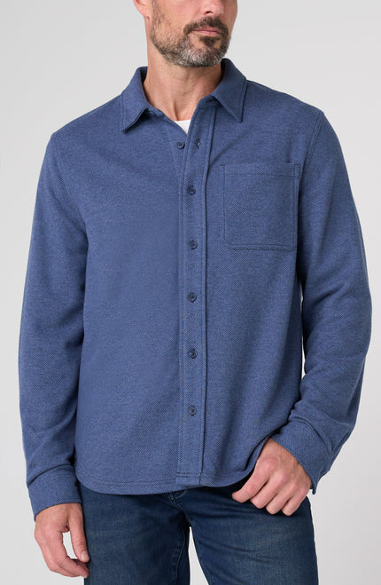 Slate Knit Button Up Shirt