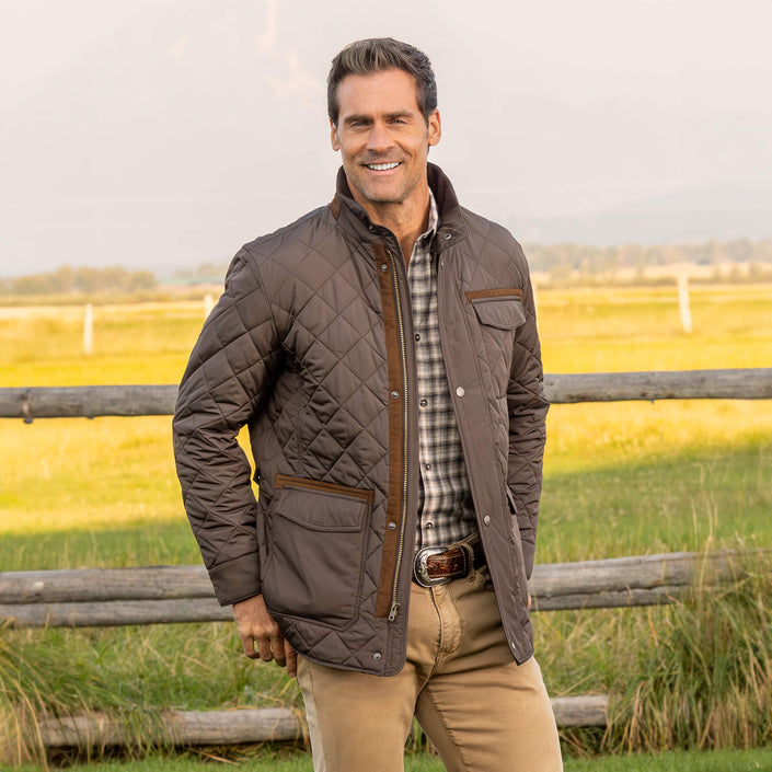 Adventure Diamond Quilted Nylon Jacket