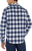 Blue and White Plaid Button Up Shirt