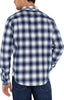 Blue and White Plaid Button Up Shirt