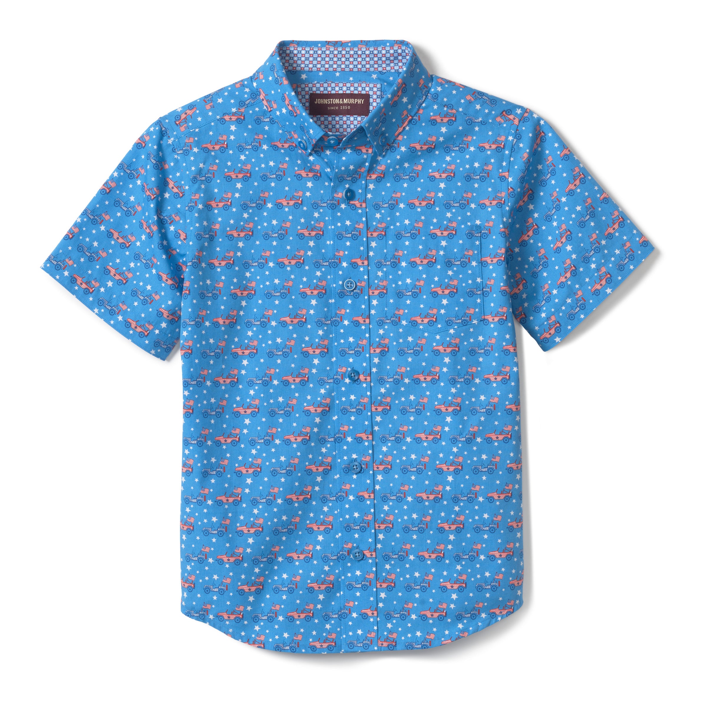 Boys Patriotic Button Down Shirt