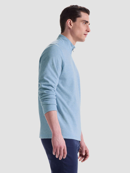 Knit Mock Neck Zip Quarter Zip