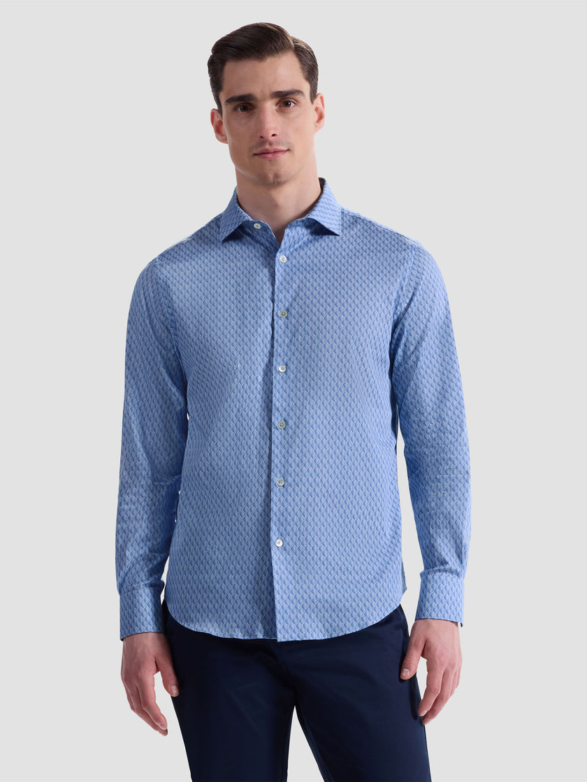 Blue Axel Woven Shaped Shirt