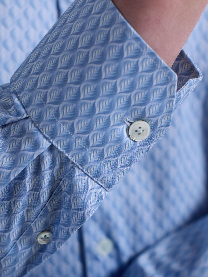 Blue Axel Woven Shaped Shirt