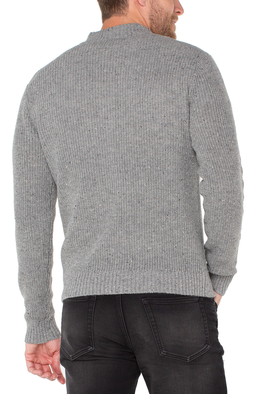 Donegal Ribbed 1/4 Zip Sweater
