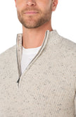 Donegal Ribbed 1/4 Zip Sweater