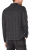 Charcoal and Black Button Front Shirt