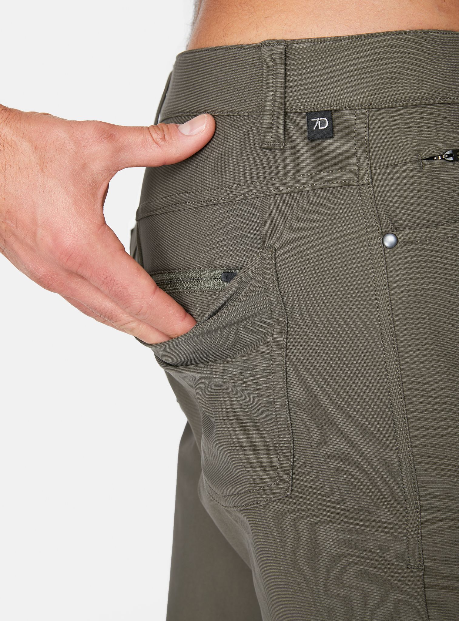 Infinity 7 Pocket Olive Pant