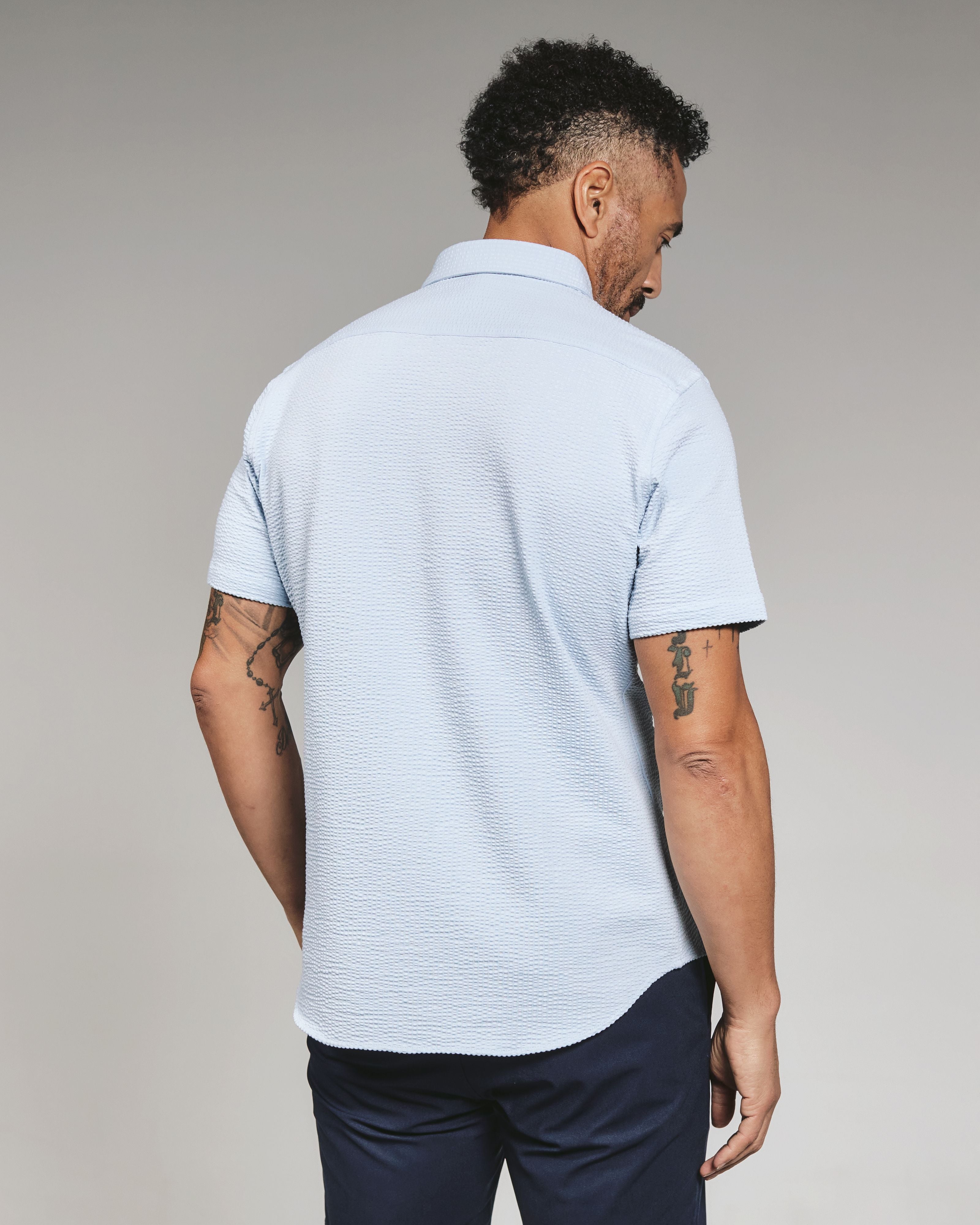 Ice Blue Bennet Short Sleeve Shirt
