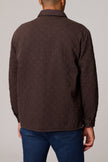 Brown Quilted Overshirt Jacket