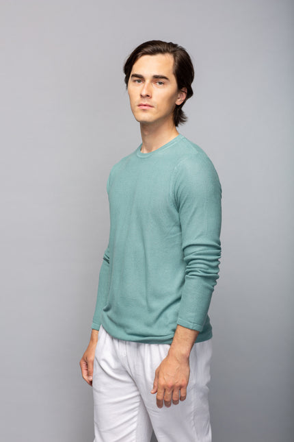 Crew Neck Bamboo Knit Shirt