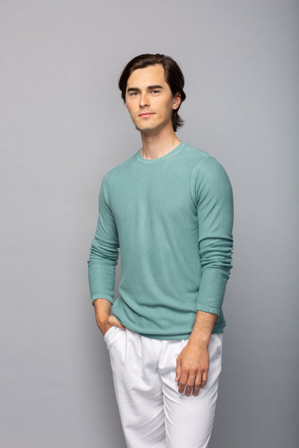 Crew Neck Bamboo Knit Shirt