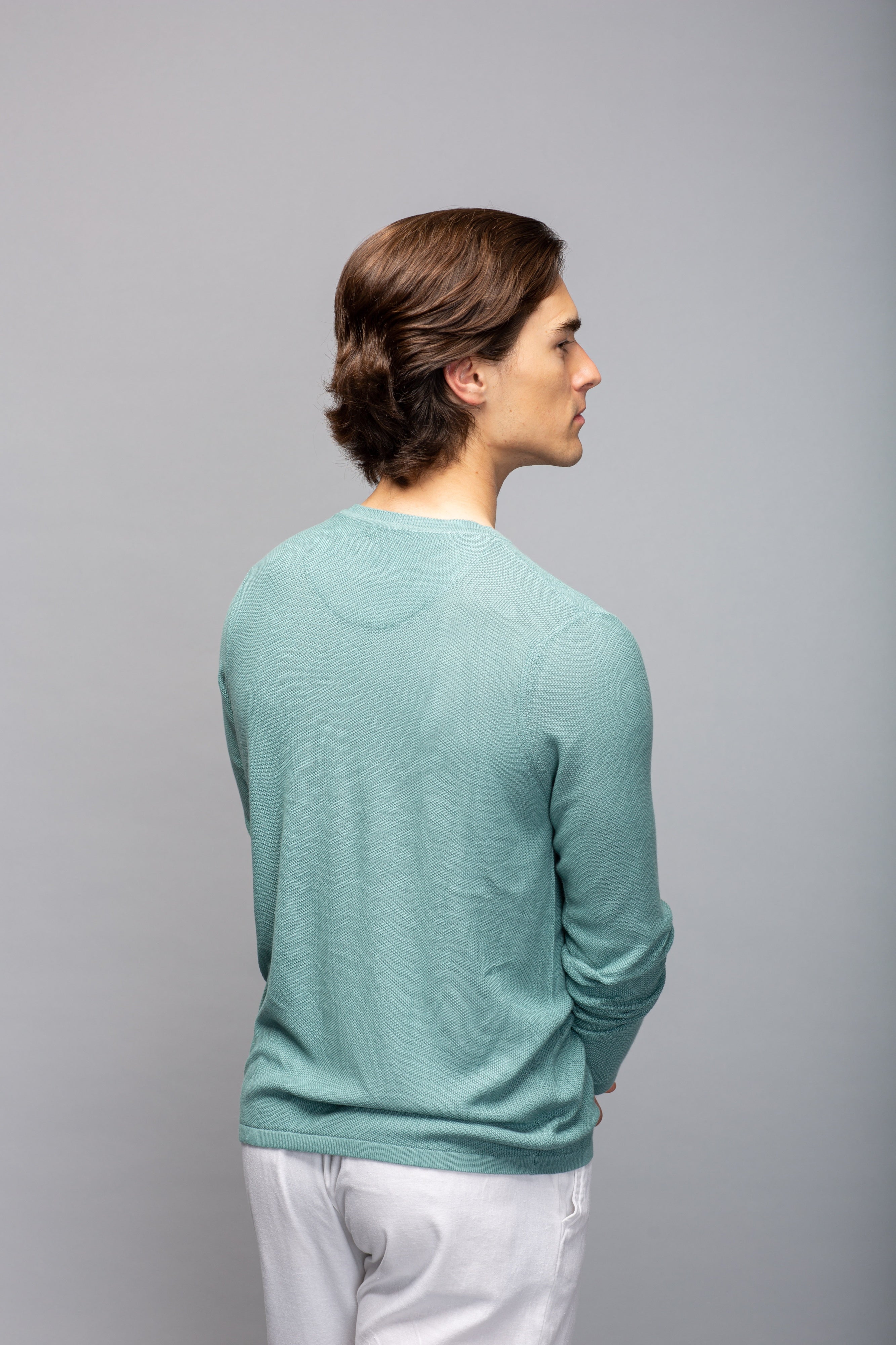 Crew Neck Bamboo Knit Shirt