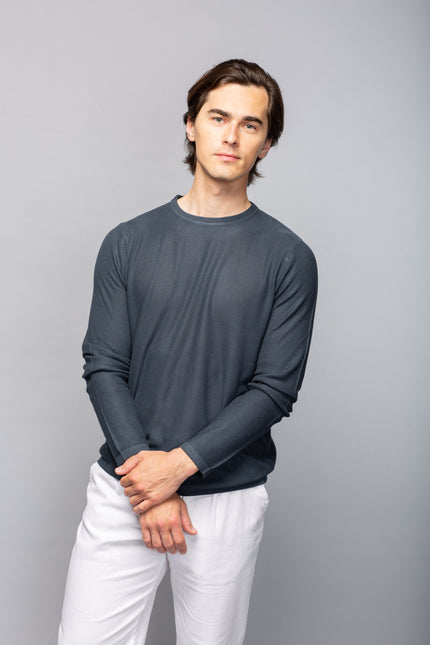 Crew Neck Bamboo Knit Shirt