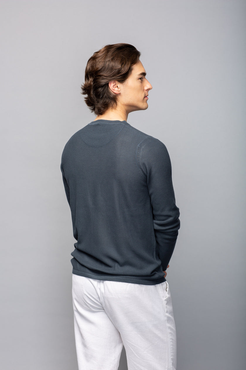 Crew Neck Bamboo Knit Shirt