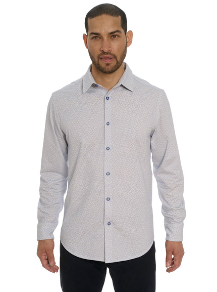 Asterisk Long Sleeve Button Down Shirt