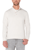 Mock Neck Button Pullover