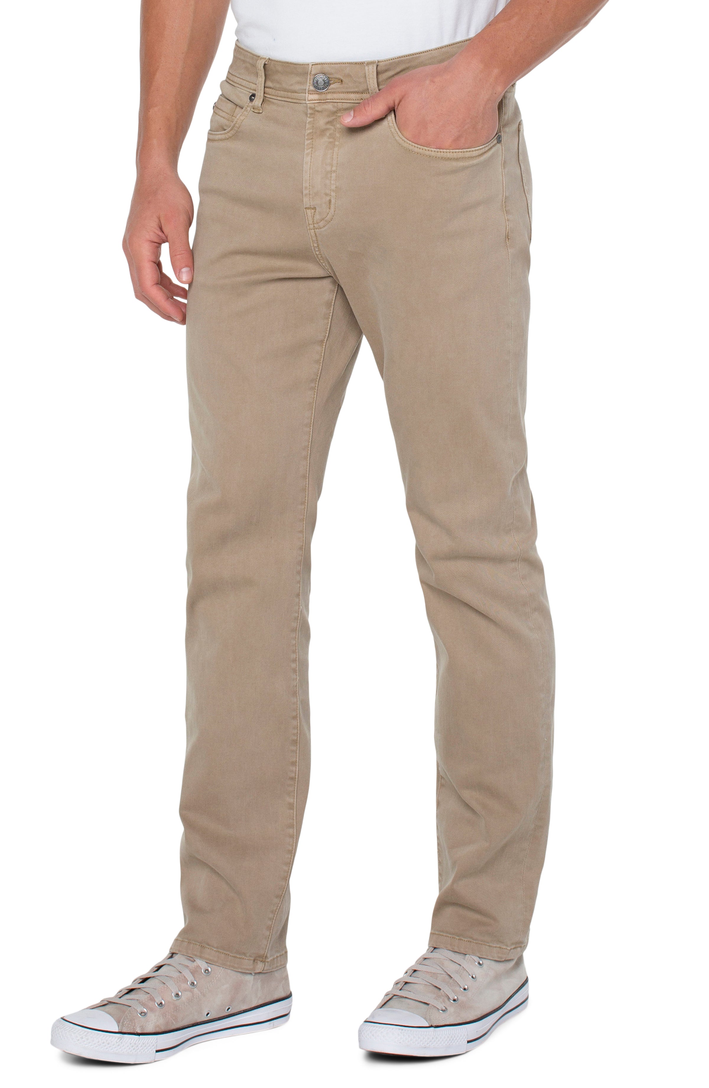 Kingston Modern Straight Colored Denim - Wheat