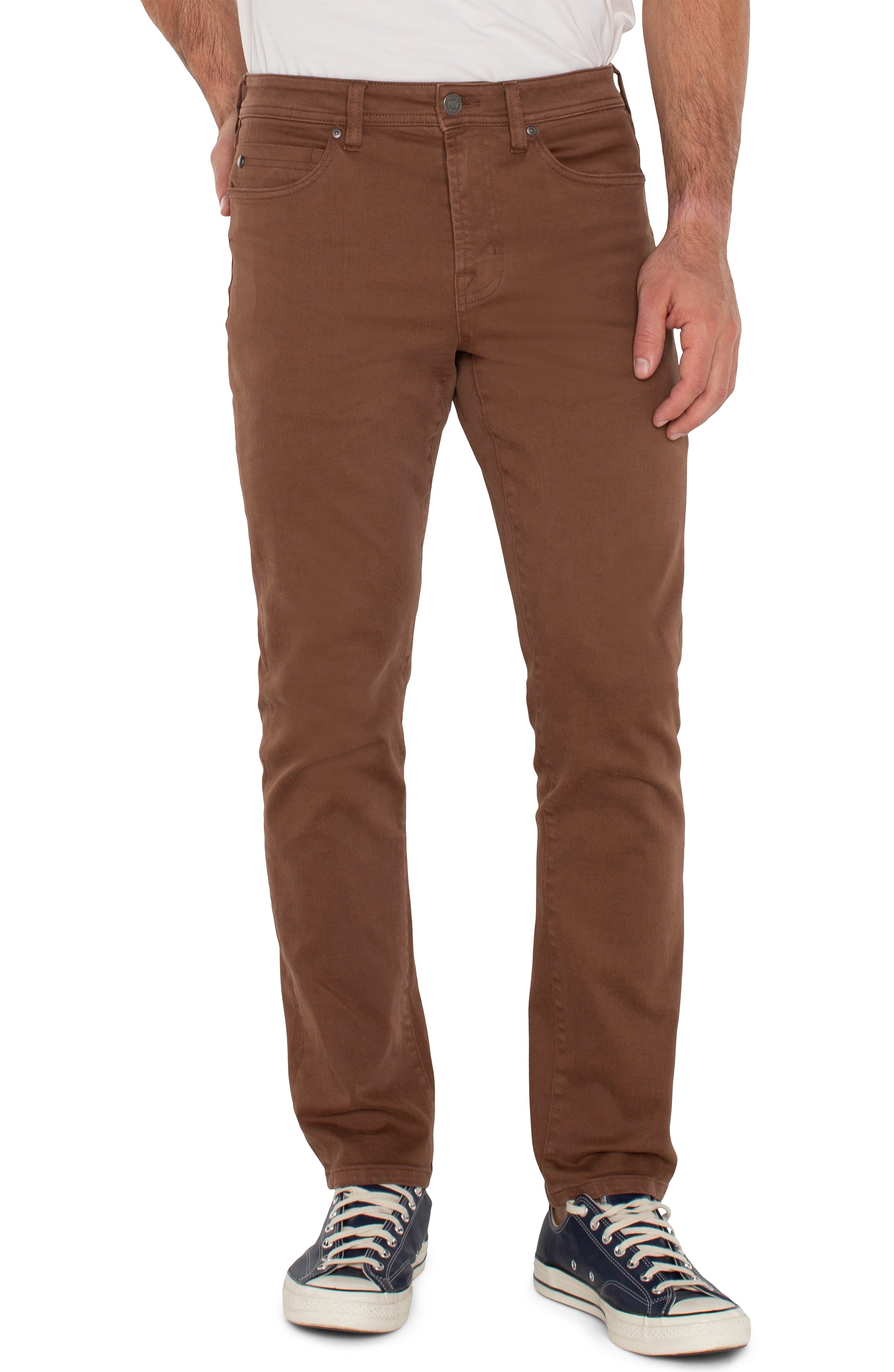 Kingston Modern Straight Colored Denim - Nutmeg