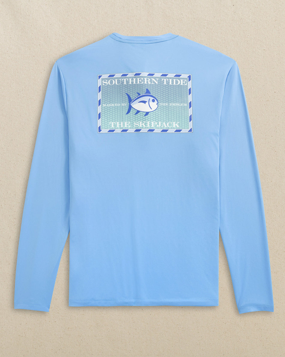 SkipJack Grey Marlin Perf T-shirt