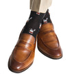 Bourbon With Cigar Cotton Sock Linked Toe Mid-Calf