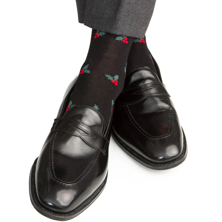 Holly Cotton Sock Linked Toe Mid-Calf