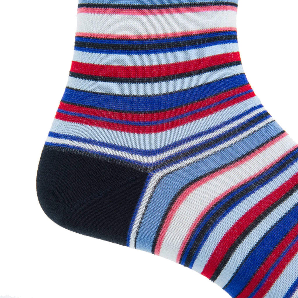 Red and Blue Stripe Socks