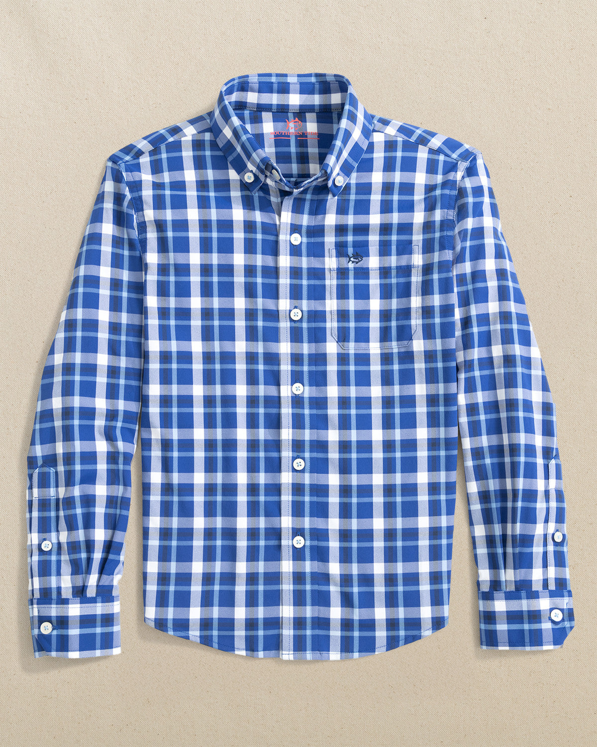 Boys River Ridge Plaid Sport Shirt